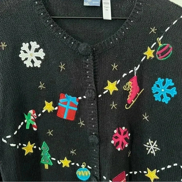 Holiday Editions Christmas Cardigan - Picture 4 of 6